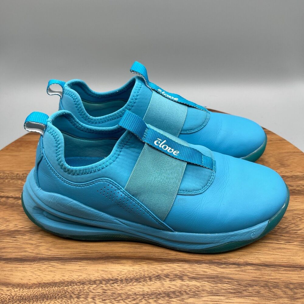 Clove Shoes Womens Size 8.5 Electric Neon Blue Nurse Sneakers Comfort Nursing
